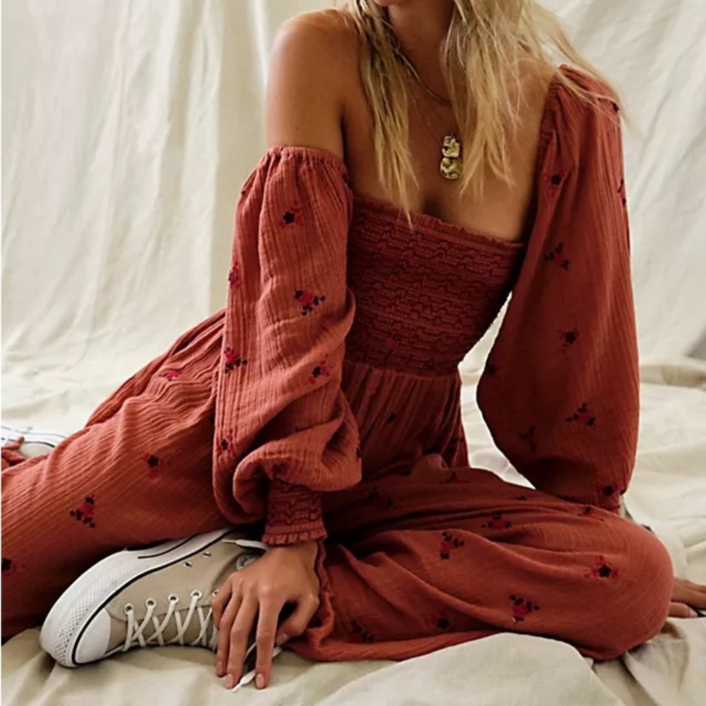 free people dahlia embroidered jumpsuit